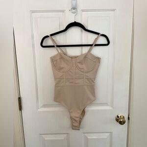 SHEIN Beige Bodysuit